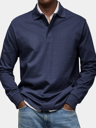 Herren Poloshirt Mit Knopfleiste | Langarm