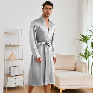 Peignoir en satin pour homme | Coupe ouverte