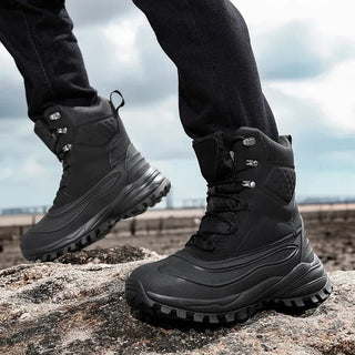 Botas de invierno de cordones para hombre | impermeables