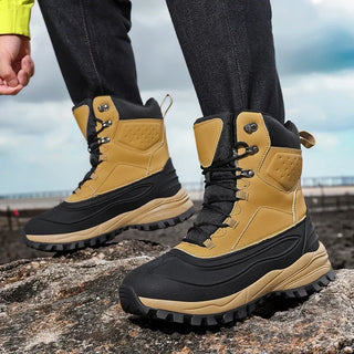 Botas de invierno de cordones para hombre | impermeables