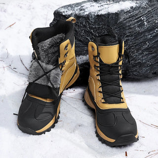 Botas de invierno de cordones para hombre | impermeables