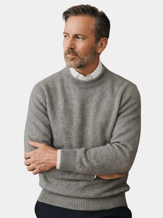 Herren Strickpullover Rundhals | Langarm