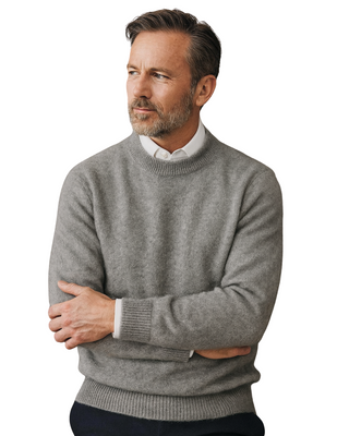 Herren Strickpullover Rundhals | Langarm