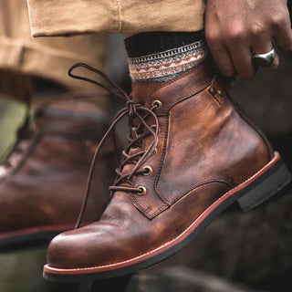 Bottines vintage homme | À lacets