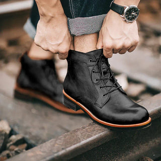 Bottines vintage homme | À lacets