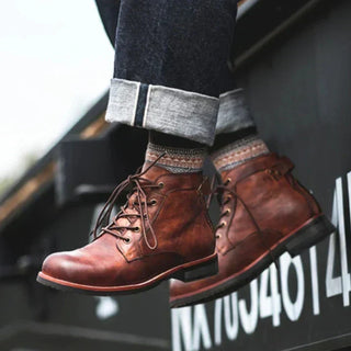 Bottines vintage homme | À lacets