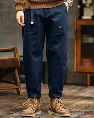 Herren Weite Cargohose | Aufgesetzte Taschen