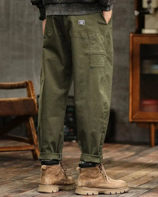 Herren Weite Cargohose | Aufgesetzte Taschen