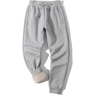 Herren Winter Fleece Jogginghose Tunnelzug – Hellgrau