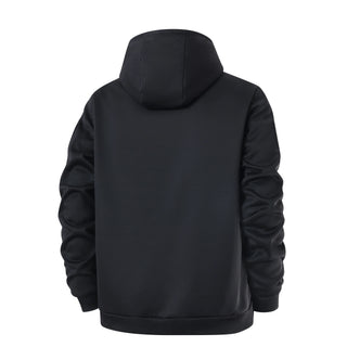 Herren Winter Fleecejacke Kapuze – Detailansicht