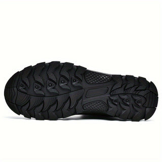 Botines de invierno para hombre con cordones | Cremallera lateral