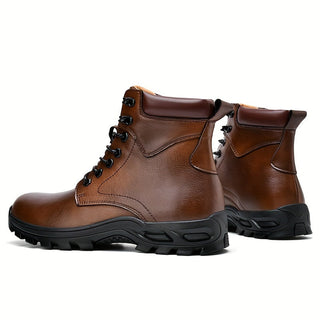 Botines de invierno para hombre con cordones | Cremallera lateral