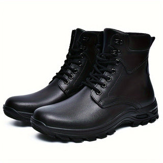 Botines de invierno para hombre con cordones | Cremallera lateral