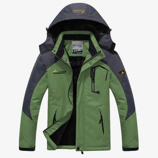 Herren Winter Skijacke Abnehmbare Kapuze – Detailansicht
