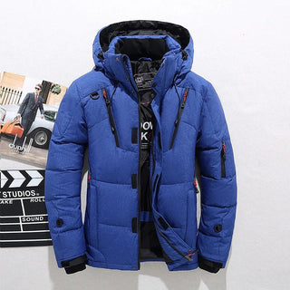 Herren Gesteppte Winterjacke Reißverschluss | Mit Kapuze