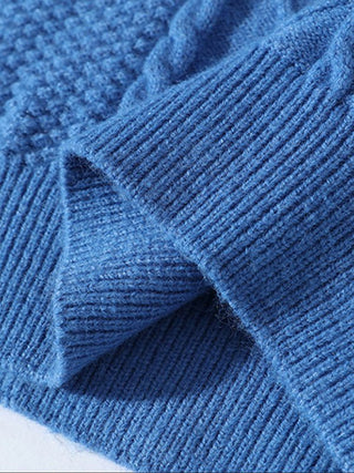 Herren Zopfmuster Pullover | Rundhalsausschnitt