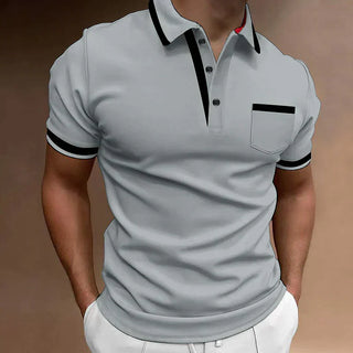 Men's Short Sleeve Polo Shirt | Contrast