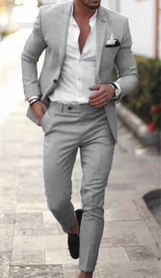 Men's two-piece wedding guest suit | jacket & trousers