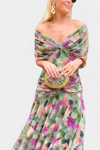 Damen Schulterfreies Abendkleid | Maxi