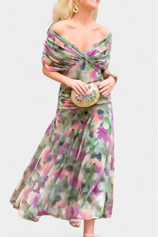Damen Schulterfreies Abendkleid | Maxi