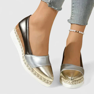 Damen Plateau Espadrilles | Geschlossene Zehen