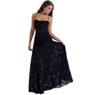 Damen Elegantes Träger Abendkleid | Maxi
