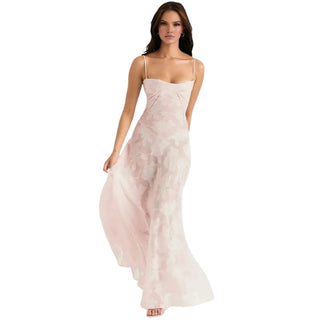 Damen Elegantes Träger Abendkleid | Maxi