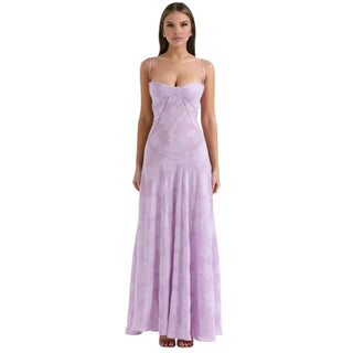 Damen Elegantes Träger Abendkleid | Maxi