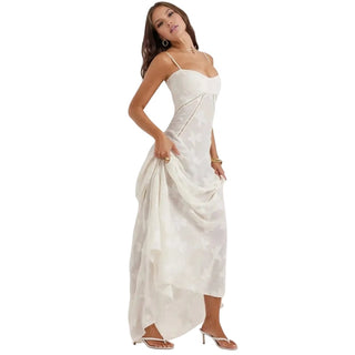 Damen Elegantes Träger Abendkleid | Maxi