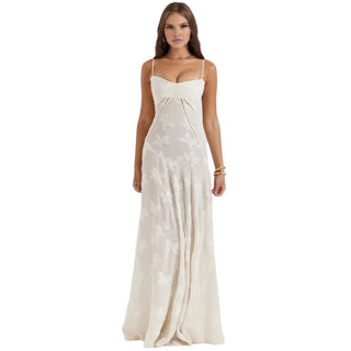 Damen Elegantes Träger Abendkleid | Maxi