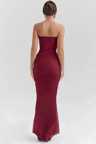 Damen Trägerloses Abendkleid | Maxi