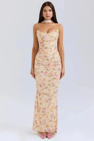Damen Trägerloses Abendkleid | Maxi