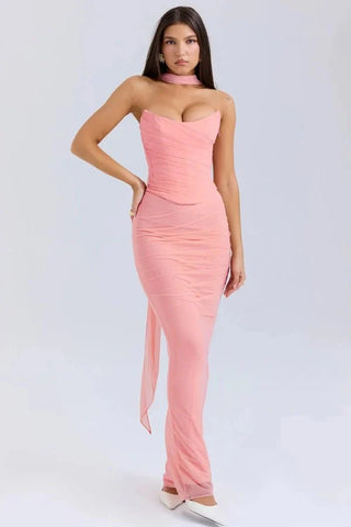 Damen Trägerloses Abendkleid | Maxi