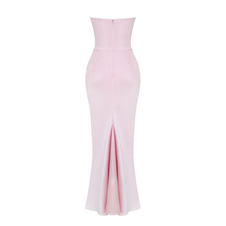 Damen Elegantes Trägerloses Abendkleid | Maxi