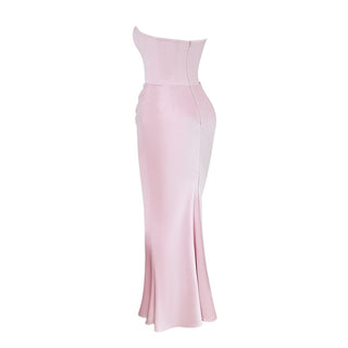 Damen Elegantes Trägerloses Abendkleid | Maxi