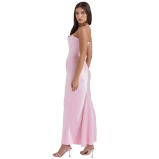 Damen Elegantes Trägerloses Abendkleid | Maxi