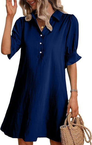Robe chemise à boutons femme | Mini