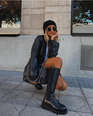 Women's Belt Structured Blazer | Long