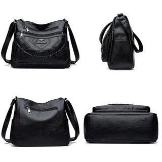 Damen Schultertasche | Mit Reißverschluss Crossbody