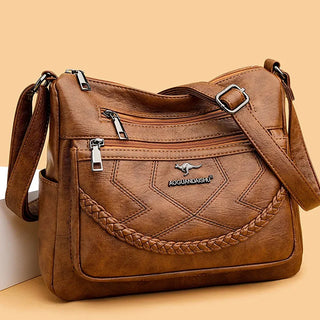 Damen Schultertasche | Mit Reißverschluss Crossbody