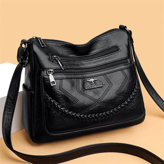 Damen Schultertasche | Mit Reißverschluss Crossbody