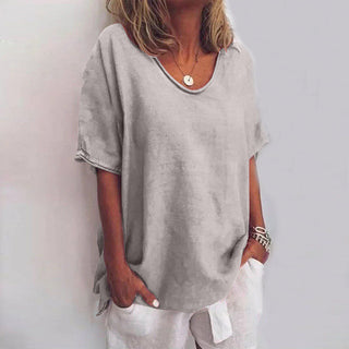 T-shirt femme à col rond | Manches courtes