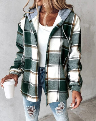 Women's Checkered Hoodie | Casual