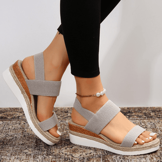 Dámské sandály na platformě s pásky | Casual