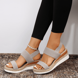 Dámské sandály na platformě s pásky | Casual