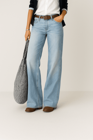 Women's jeans with wide leg | High waist