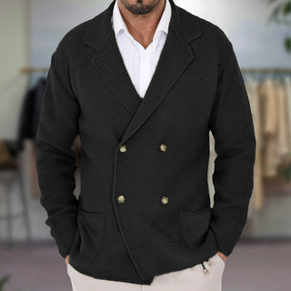 Men's Double-Breasted Blazer | In Knit Style