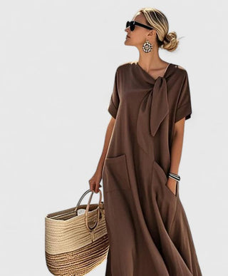 Vestido de verano con bolsillos para mujer | Maxi