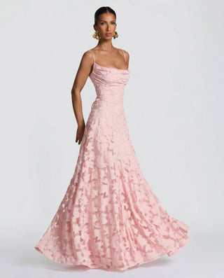 Vestido de noche para mujer con tirantes finos | Maxi