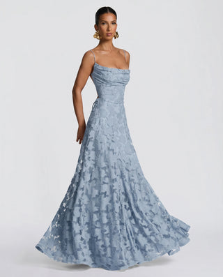 Vestido de noche para mujer con tirantes finos | Maxi